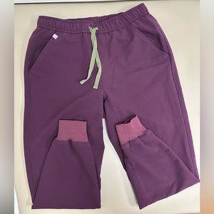 Figs Tansen scrub pants. Medium short. Deep purple